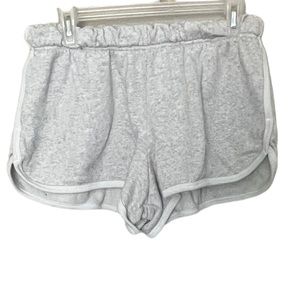 PINK Victoria’s Secret Light Gray Varsity Lounge Shorts